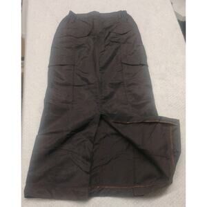 Vintage Flashlights Cargo Maxi Skirt Brown Y2K Women's Size 15 Skater Grunge 90s